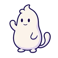 Ari, the cream-coloured mascot, waving hello